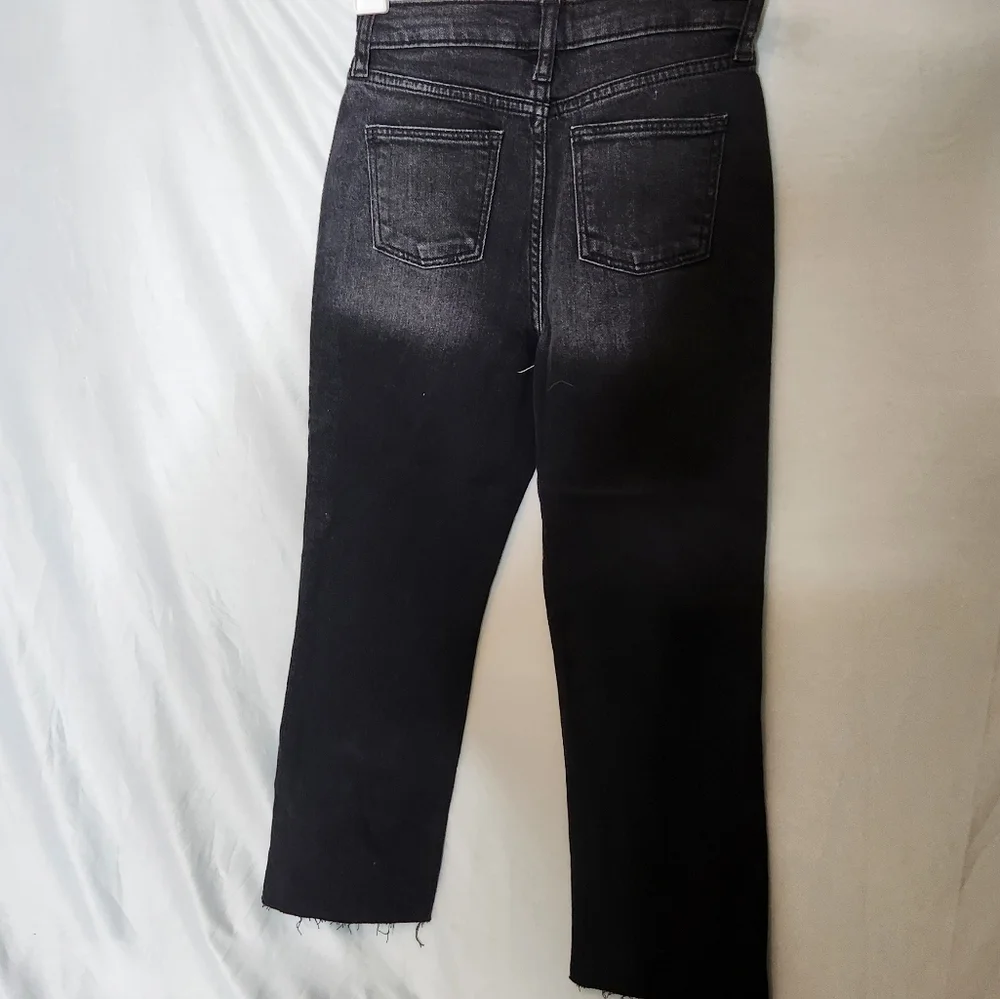 Art Class Girls's 6X Black Pants with Raw Hem